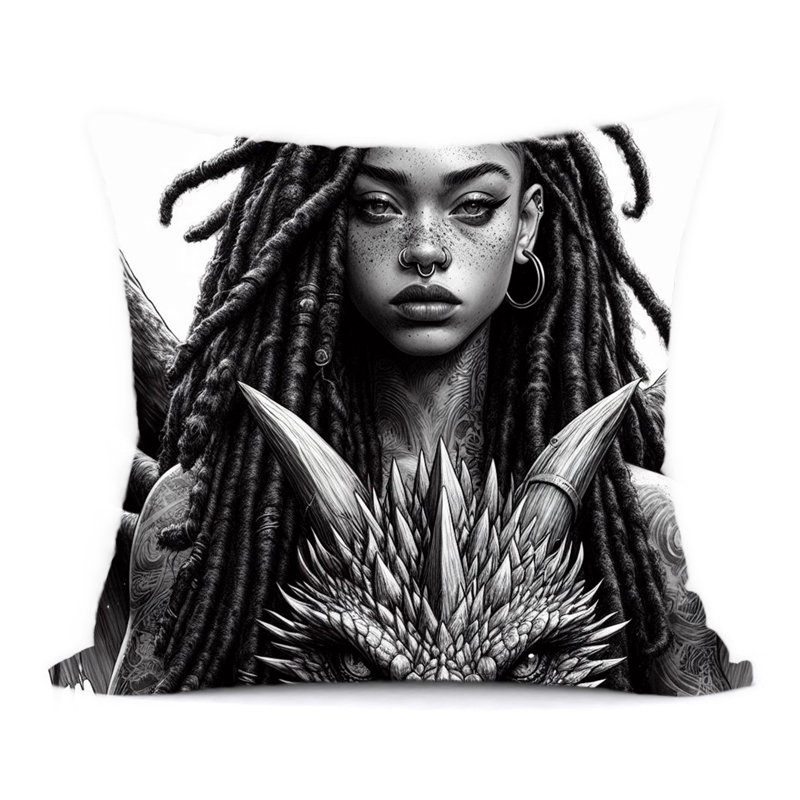  Abstract Reversible Throw Pillow