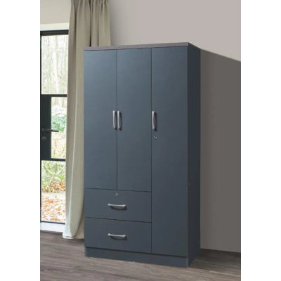 Garde-robe 3 portes / 2 tiroirs