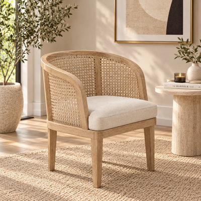 Hopley Upholstered Cotton Blend Lounge Chair