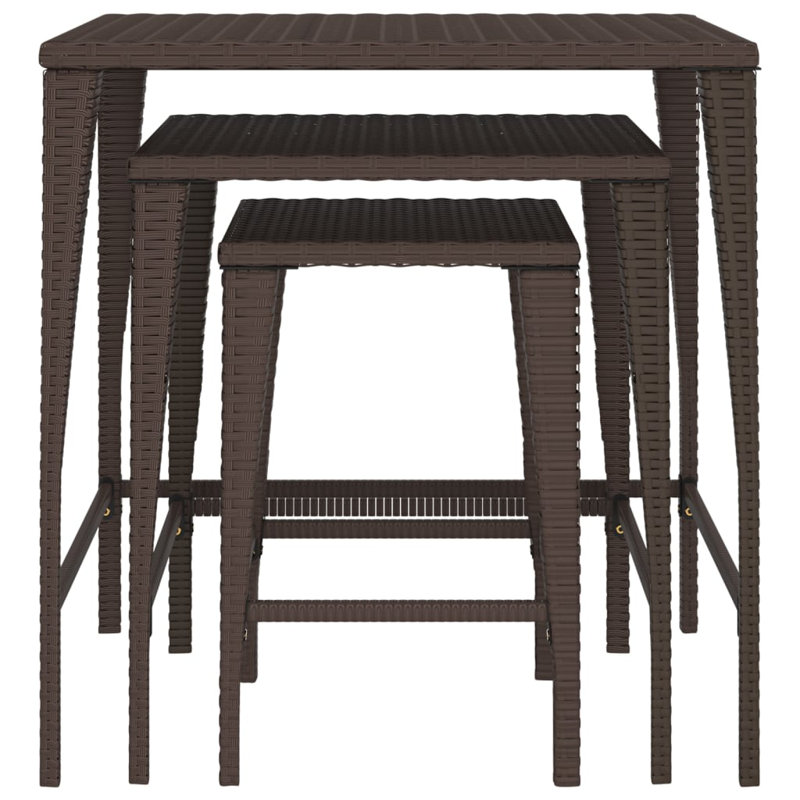 Ingwar Outdoor Coffee Table, Brown