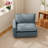Gracey Linen Upholstery One-Armed Chair-2000704160