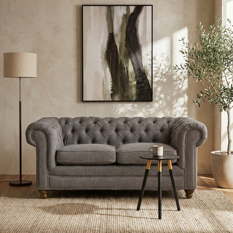 2 Seater Linen Sofa