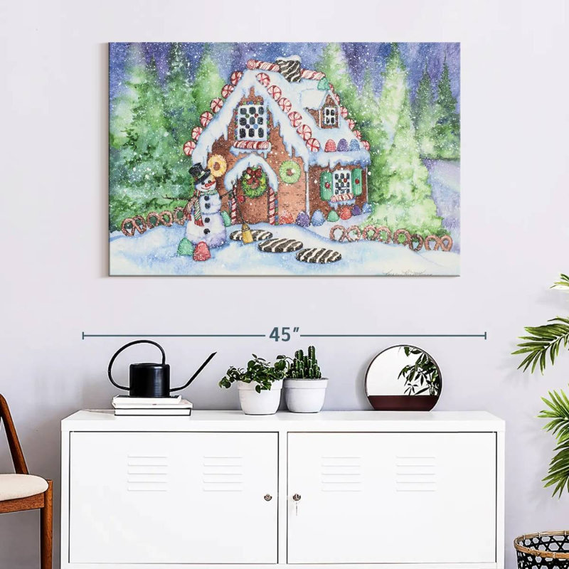 Maison en pain d'épice, H 26 po x l 39 po