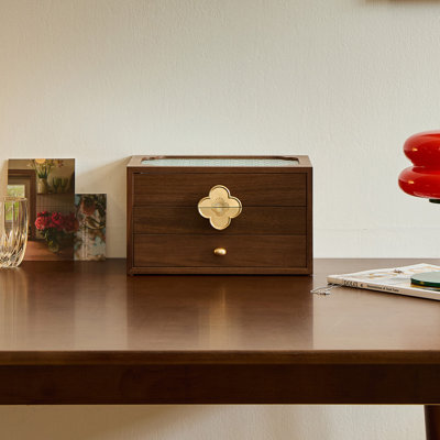 Boîte à bijoux en bois 3 couches