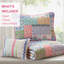 Ensembles de literie en polyester doux, style patchwork réversible pour la maison