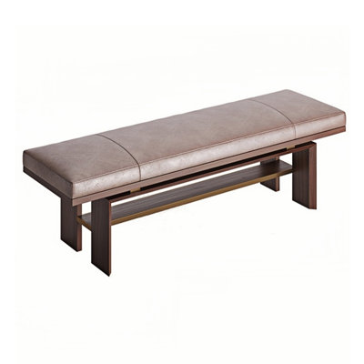 Banc rembourré en microfibre Fresnay
