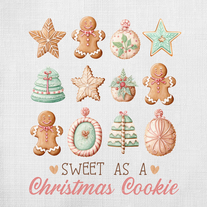 Coussin décoratif 09 Sweet Christmas, 20 po x 20 po
