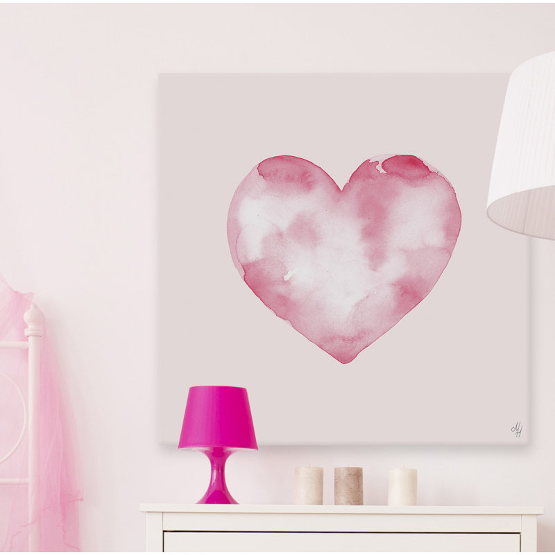 «Margarida Heart Blurry Heart», reproduction sur toile tendue, H 48 po x l 48 po