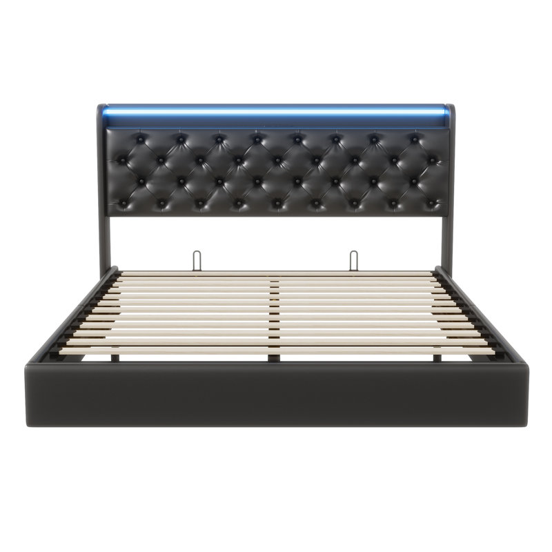 Upholstered Ottoman Bed, European Double (140 x 200 cm)