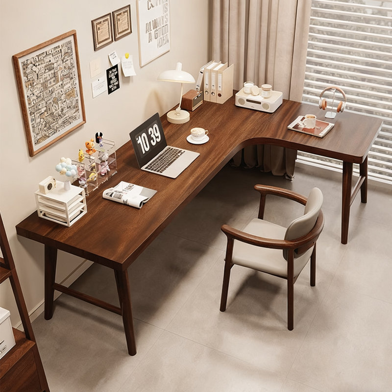 Bureau de style moderne, H 29,53 po x l 86,61 po x P 47,24 po