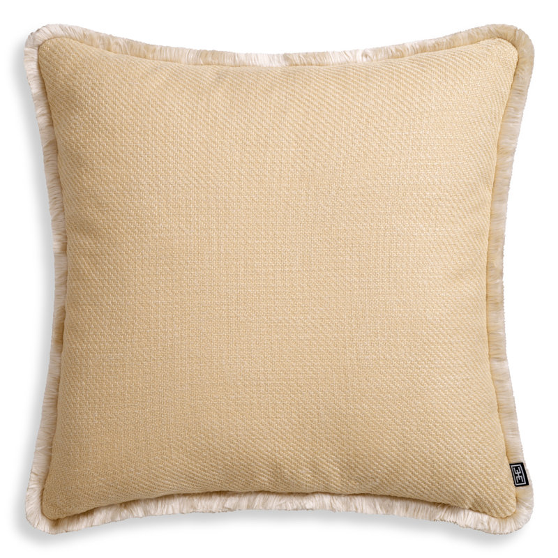 Cancan Pillow Cover & Insert, Amber, Square, 19.69"H x 19.69"W