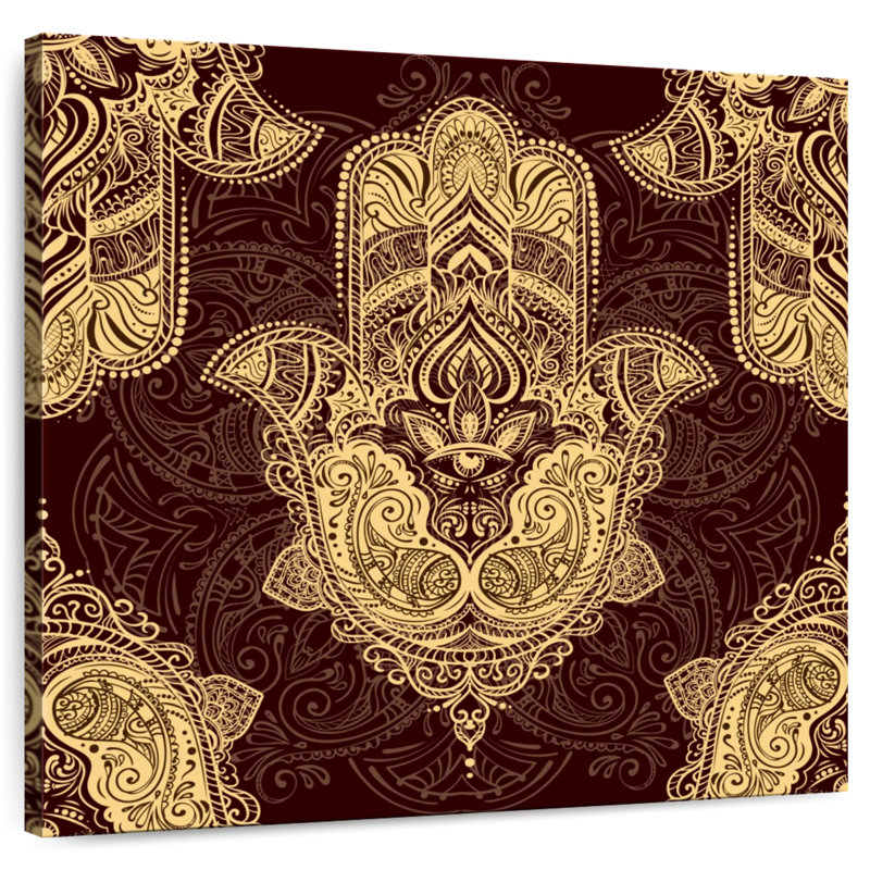 Motif de symbole Kerrick Hamsa, H 20 po x l 20 po
