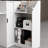 47.2'' W L-Shaped Reception Desk With LED Lights And Glass
