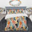 Ensemble de housse de couette Abstract Coral Reef Multicolor Azure-1651117941