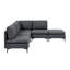 Canapé modulaire rembourré avec pieds en métal-1476495244