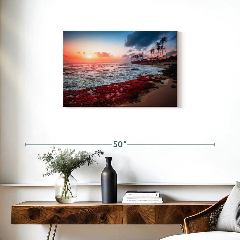 Gillard Red Sea Beach Sunset, 20" H x 30" W