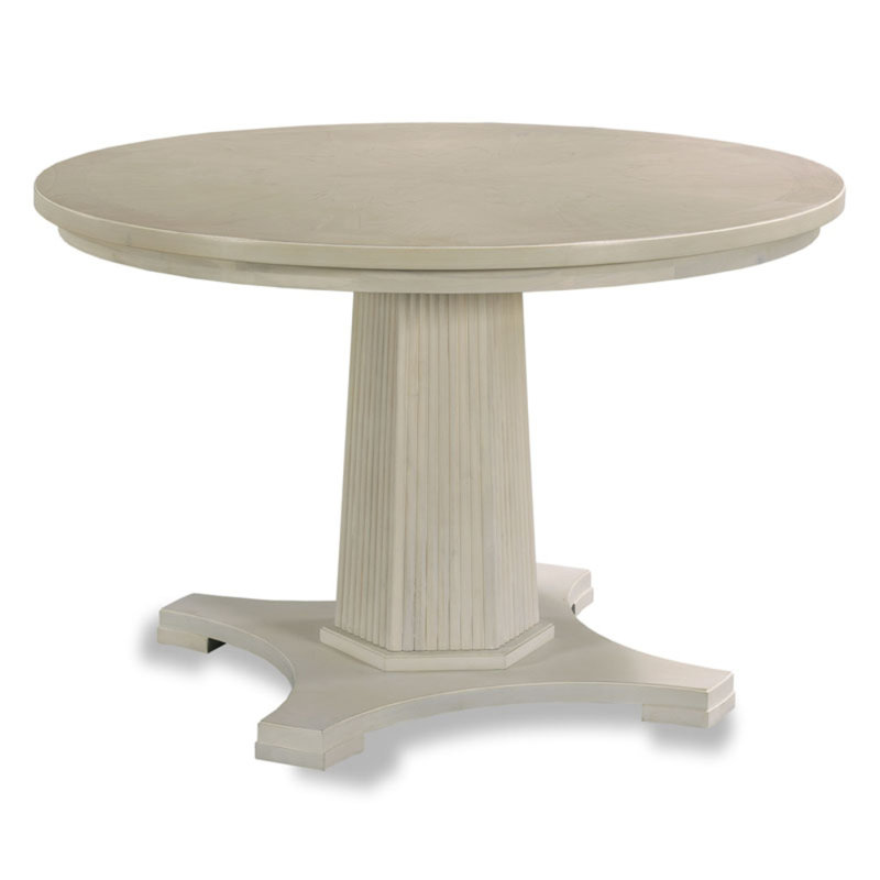 Willow Dining Table 60" Round, 30"H x 46"L x 46"W, Whitewash
