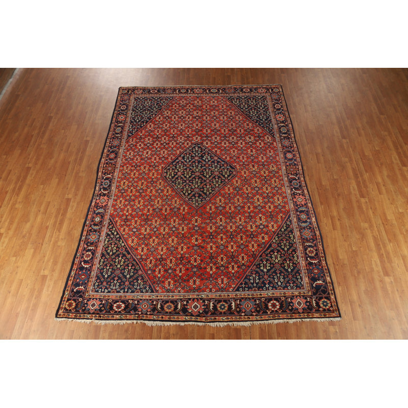 Tapis traditionnel à teinture végétale antique 9 x 12