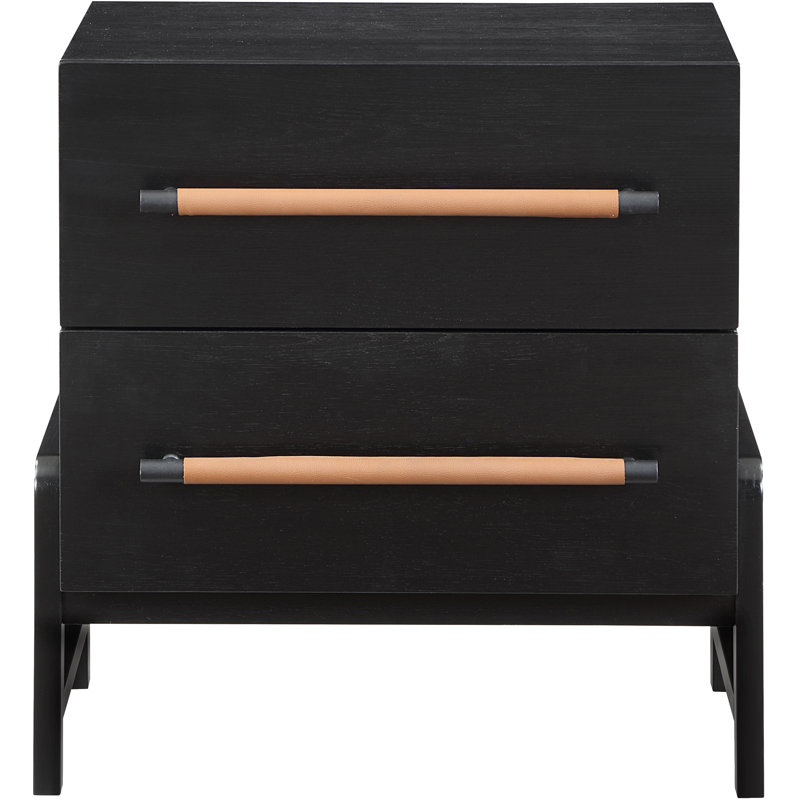 Kaya 25.5'' W Nightstand, Black