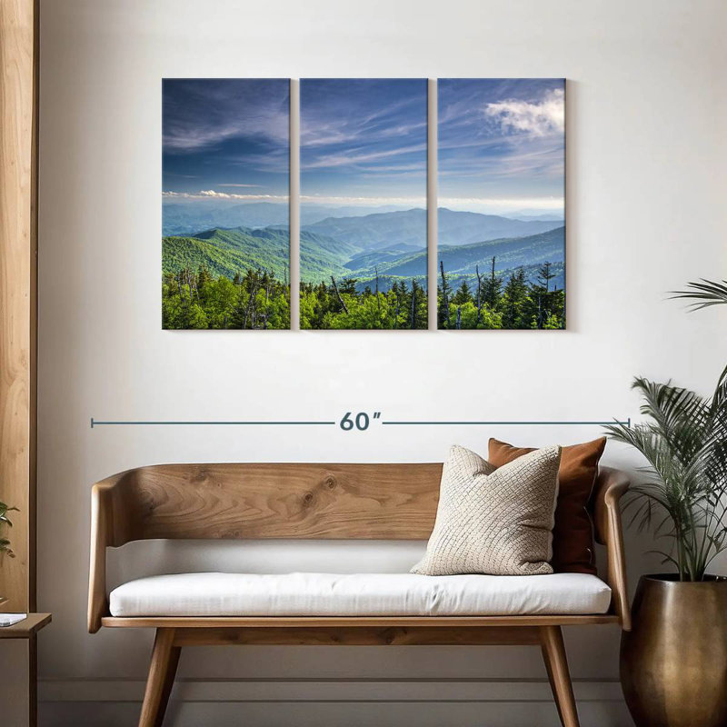 Alvord Clingmans Dome paysage de montagne, H 28 po x l 45 po