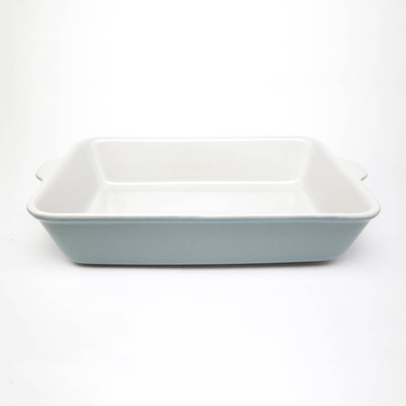Carthage.Co Rectangle Stoneware Baker Bakeware, Sea Foam