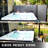 VEVOR 236'' W x 71'' D Metal Cover Retractable Side Awning-63574620