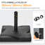 44 Lb. Plastic Free Standing Umbrella Base
