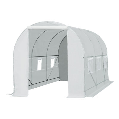 Outsunny 15' X 7' X 7' Walk-In Tunnel Greenhouse