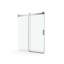 Porte de douche coulissante simple sans cadre à fermeture en douceur de 56 à 60 po x H 76 po, verre trempé de 3/8 po (10 mm) avec revêtement facile à nettoyer