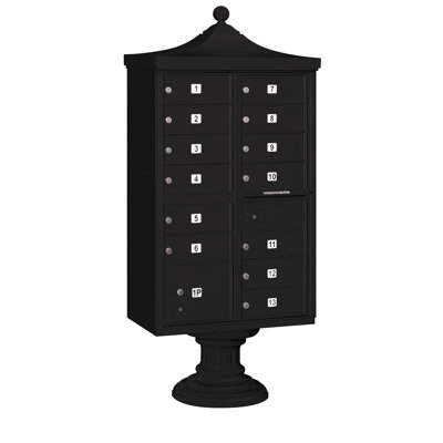 Regency Aluminum Multi-Unit Mailbox with Newspaper Compartment