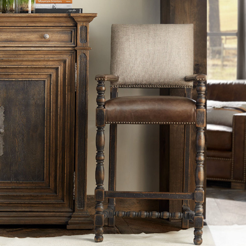 Hill Country Upholstered Counter Stool, Counter Stool (25" Seat Height)