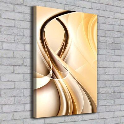 Wave Abstraction - Wrapped Canvas Print