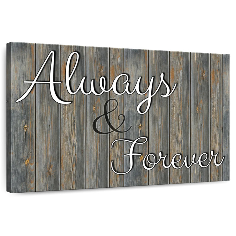 Tergel Always Forever Typography, 34" H x 51" W