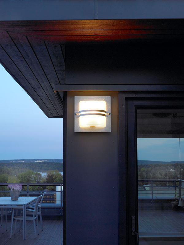 Parrott Outdoor Bulkhead Light, Galvanized Steel, Clear