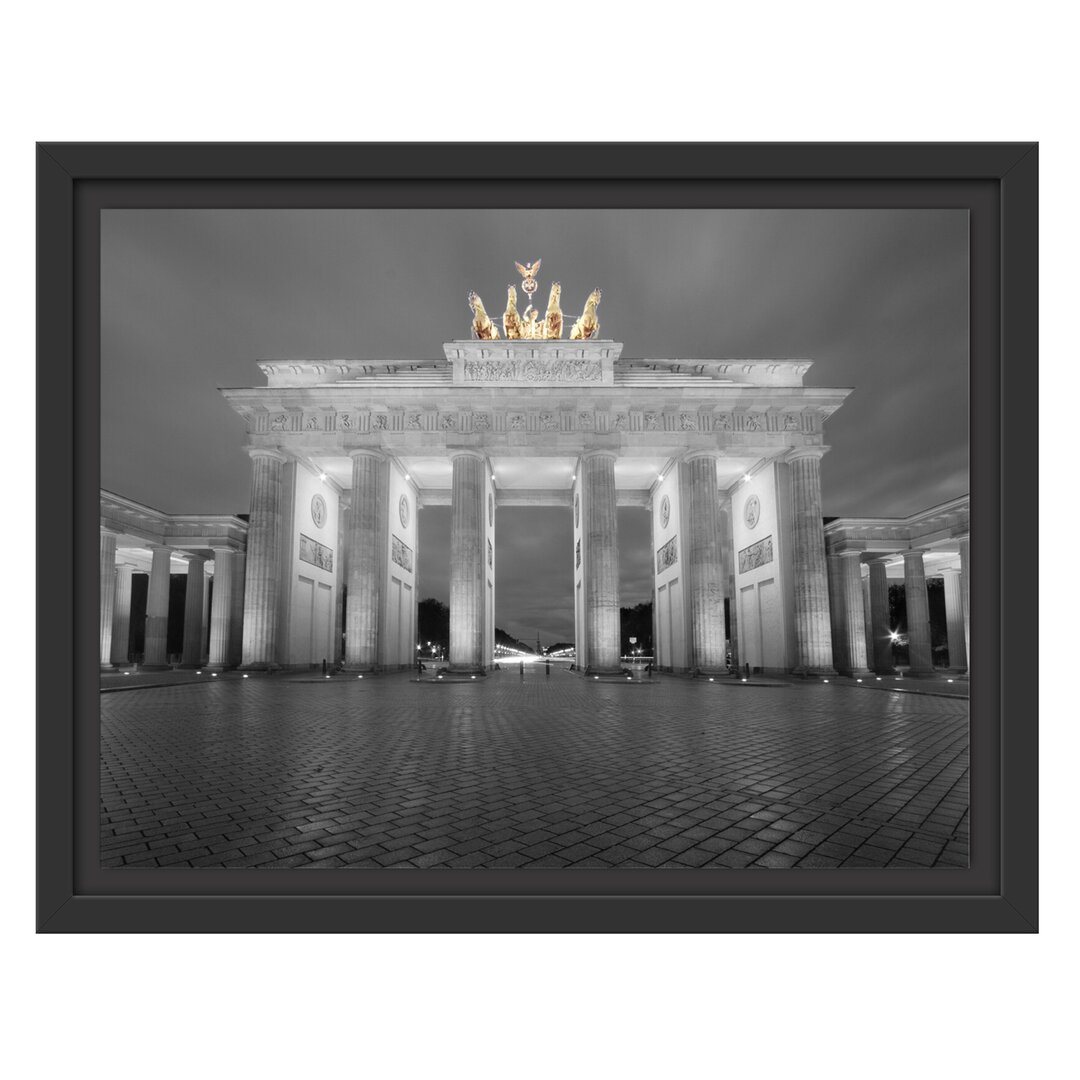 Gerahmtes Wandbild schönes Brandenburger Tor