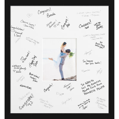Avon Signature Mat Picture Frame, Photo Frame Wedding Guest Book Alternative, Autograph Picture Mat for Signature Board, Wedding Celebrations Graduations Support Encouragement or Retirement