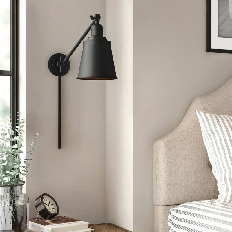 Lavender Hill Plug-in Swing Arm Sconce, LED, Oil Rubbed Bronze
