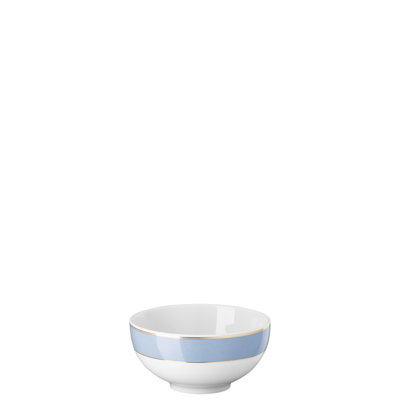 Swarovski Signum - Rice Bowl L 4 3/4 In X W 4 3/4 In X H 2 1/4 In Azure Blue