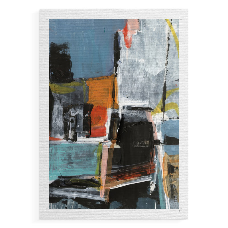 Impression erratique «I» - Impression sur toile seulement - non encadrée, H 36 po x l 24 po