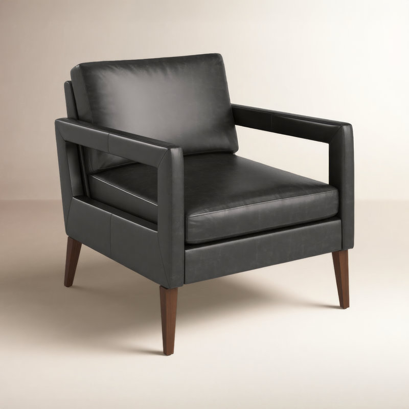Olson Armchair, Sonoma Black Top Grain Leather