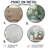Rustic Farmhouse Peonies - Farm Metal Wall Decor Round-94562147