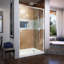 Porte de douche pivotante demi-cadre l 38 po x H 72 po Flex