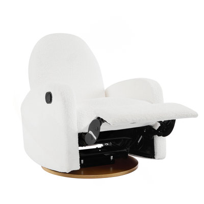 360 Swivel And Glider Recliner Chair-Beige
