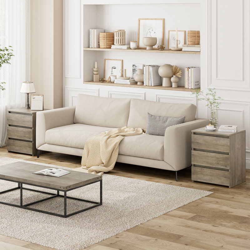 Arieyonna 17.7'' W Nightstand, Gray