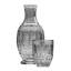 Ensemble de 2 carafes rétro gris clair-1823813668
