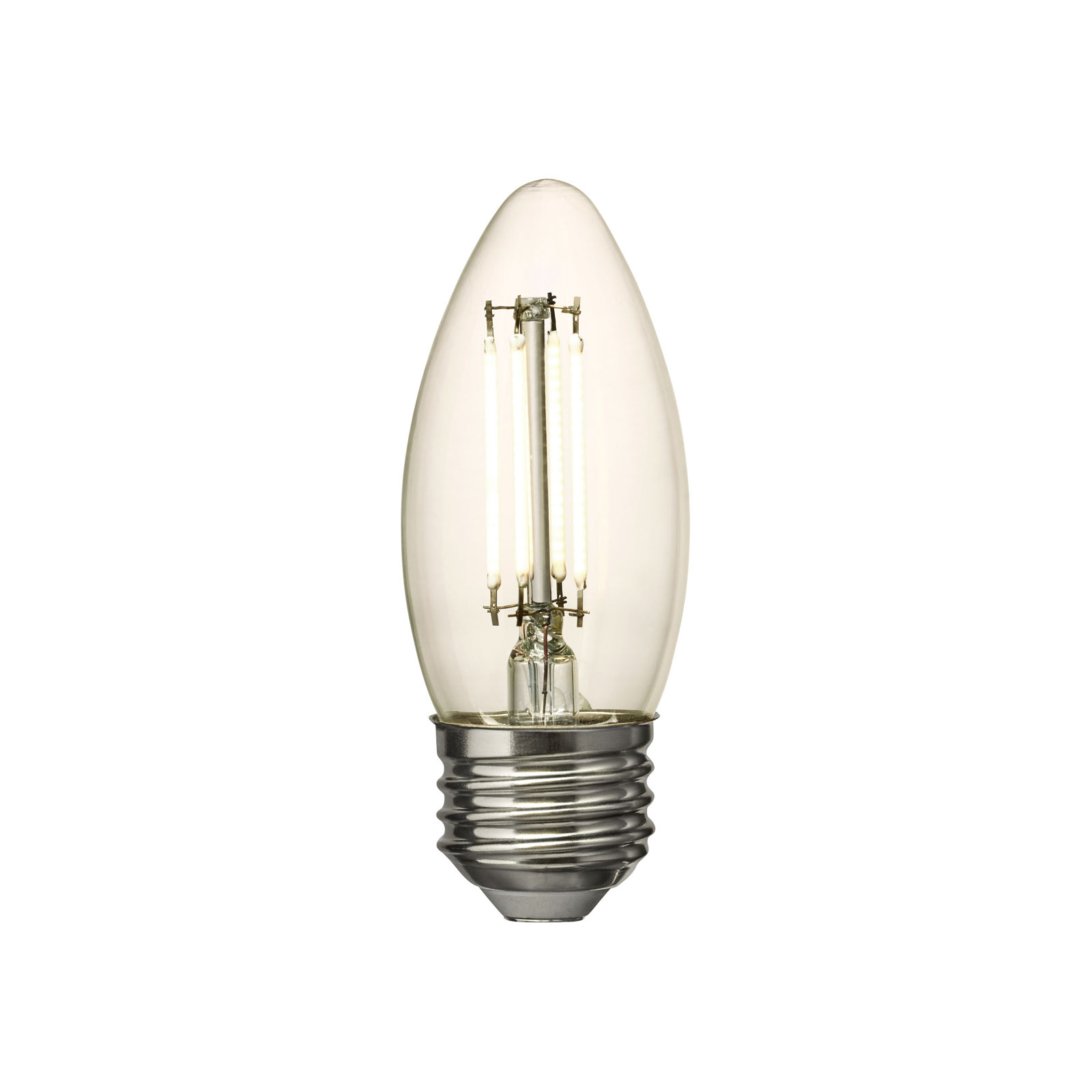 Visual Comfort & Co. LED Torpedo shape 5W Warm White E-26 Medium base Clear Edison Style light bulb, 2700 Kelvins