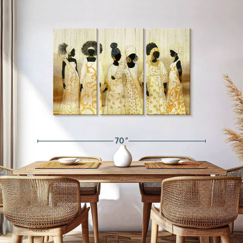 Leisha Six Queens, 36" H x 57" W