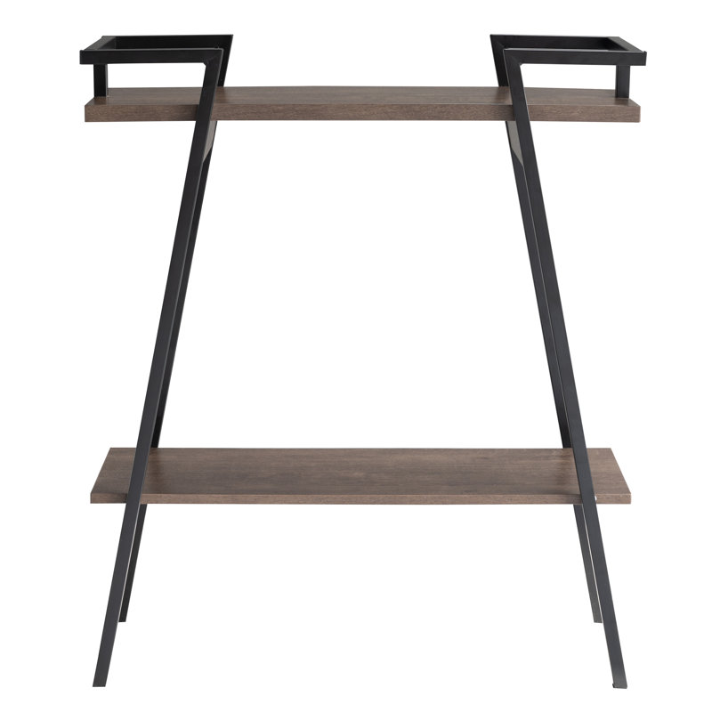 Yetta 31.25'' Console Table, Brown/Black