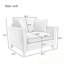 Fauteuil en chenille avec 2 coussins-1894514172