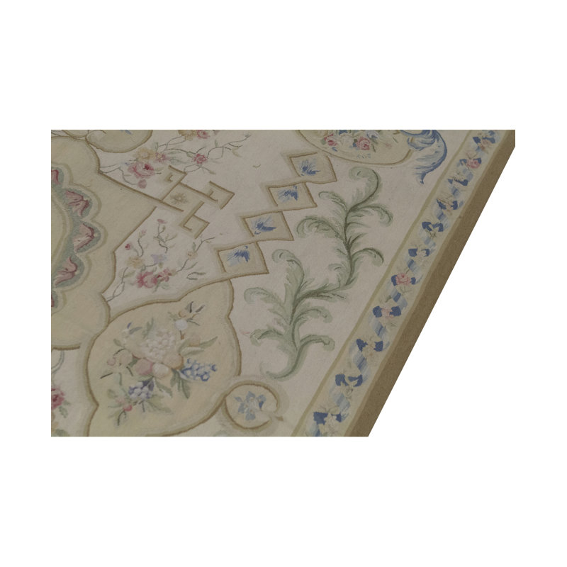 Tapis brun clair de haute qualité noué à la main